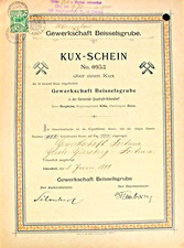 Beisselsgrube Quadrath-Ichendorf Kuxschein 899 Horrem Kerpen Bergheim Rheinbraun