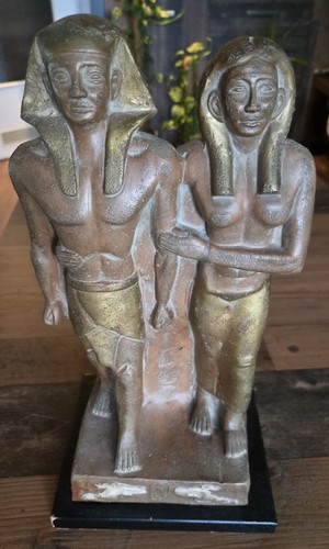 Vintage skulptur pharao - skulptur,