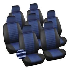 7x Einzelsitzbezug universal Autositzbezug Polyester Sitzauflage Schonbezug blau