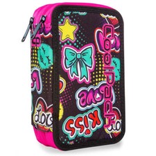 COOLPACK 3-FACH 44-teilig Mäppchen Federmappe Federtasche EMOTICONS, A67205