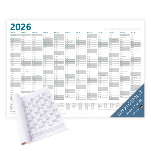 Puk wandkalender jahresplaner - wandkalender,