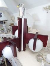 Design Kugellampe Sputnik Kubist Lampe Atomic Holz Design Mid Century