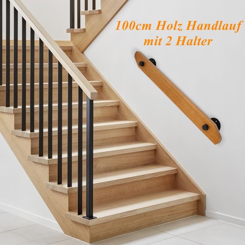 100cm wandhandlauf holz - wandhandlauf,