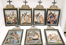 7 x Hinterglas Kreuzweg