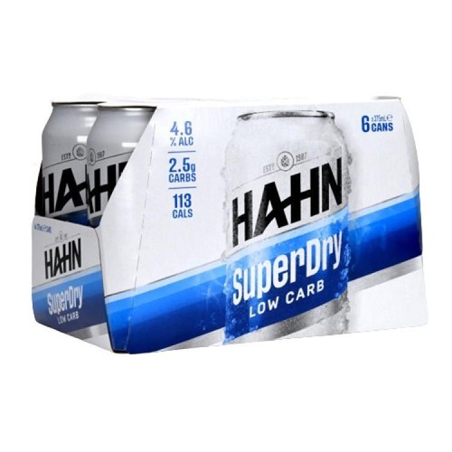 Hahn super dry beer can - super,