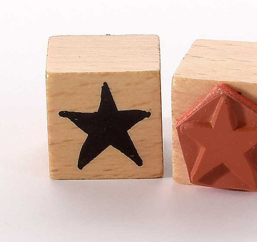 Stempel stern flache 2x2cm - stempel,