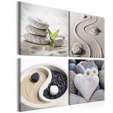 Strand Meer Steine Sand Natur VLIES LEINWAND DEKO BILDER XXL WANDBILD WOHNZIMMER