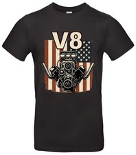 V8 T Shirt USA Muscle Car