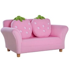 Kindersofa Kindersessel Sofa Couch Kinder Kinderzimmer Doppelsofa Erdbeersofa
