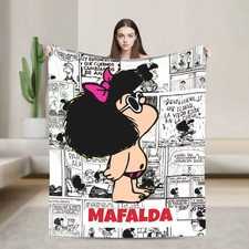 Rechteckige Strickdecke Plaid