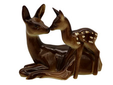 Wagner & Apel Porzellan Figur Reh mit Kitz Lippelsdorf DDR ca. 1960er