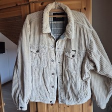 Cordjacke Wrangler XL Truckerjacke mit Karofutter Westernjacke Vintagejacke
