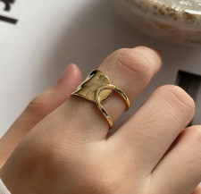 Edler Gold Ring - 925 SILBER Zirkonia - 54 56 58 60 61 62 - Pavé Cluster Band