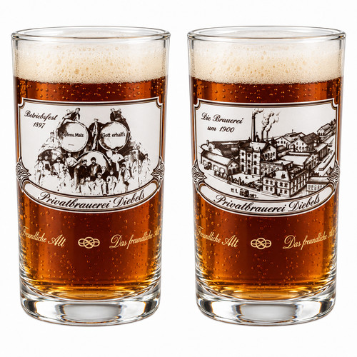 Diebels alt motiv bierglas - motiv,