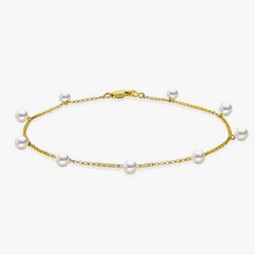 Armband 585er gelbgold weiße - armband,