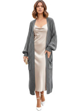 Maxi Strickjacke Damen