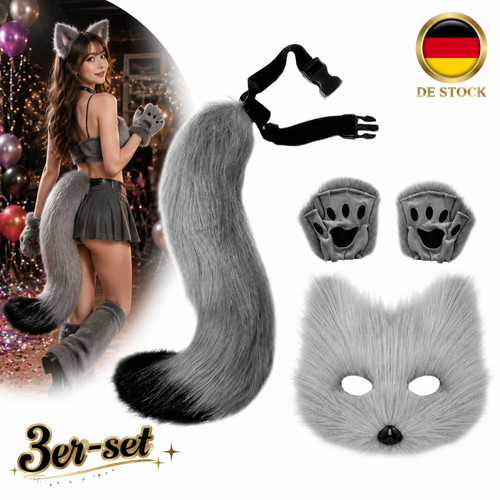 Fuchs maske 3er set - fuchs,