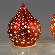 LED Dekoobjekt Tropfen RED