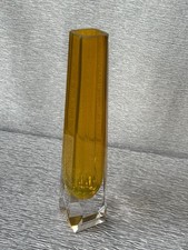 ✅ Original Italienische Murano Glasvase Bernstein