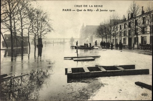 Postkarte paris quai de - paris,