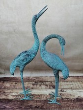 Bronzefiguren 2x Reiher