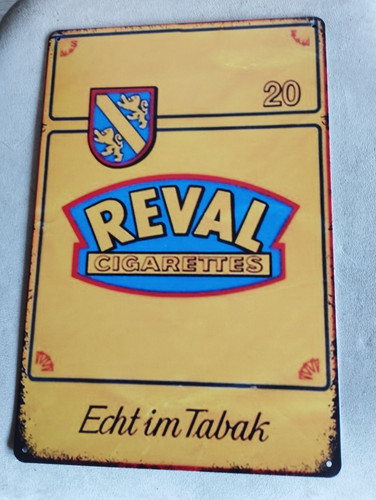 Werbung blechschild reval - werbung,