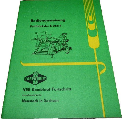 Bedienanweisung feldhäcksler - bedienanweisung,