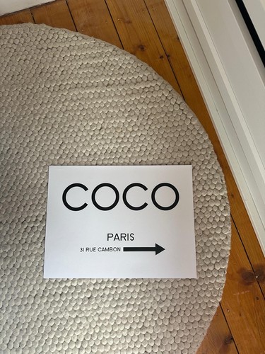 Coco chanel bild poster 40x30 - chanel,