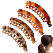 4 Große Bananen Haarspangen