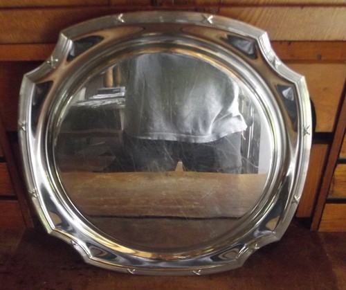 Tablett metall geschweifter - tablett,