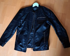 Kinder Kunstlederjacke schwarz