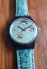 Uhr Armbanduhr - Swatch Automatik / Automatic SAB100 Black Motion von 1991