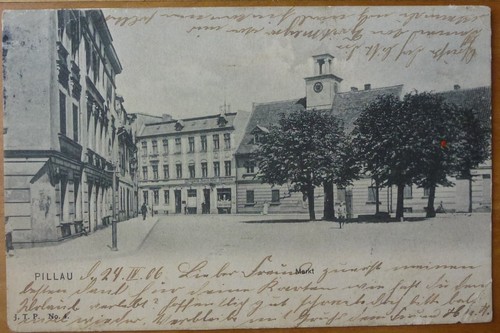 Pillau markt 1906 - 1906, feldpost