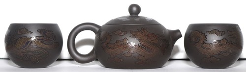 Chinesisches tee service mit - chinesisches,