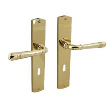 Messing Optik Schildgarnitur