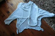 D Celli Lagenlook Überwurf weiß GR 46/48 Baumwolle Neuwertig