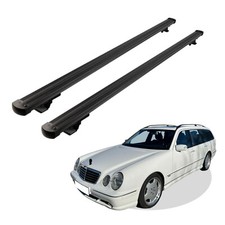 Dachträger passend für MERCEDES E CLASS W210 ab Baujahr 1996-2002 V1 in schwarz