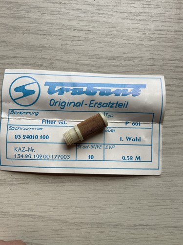 Filter für benzinhahn trabant - für,