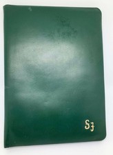 Briefpapier Mappe Dokumenten Mappe Papier Leder Retro