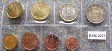 San Marino 2007 3,88 1 Cent - 2 Euro jahrgangsrein KMS ST Kursmünzensatz BU set