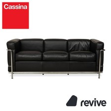 Cassina LC 2 Leder Dreisitzer
