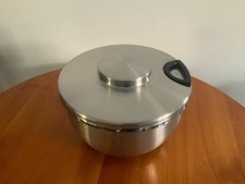 Salatschleuder TCM Tchibo Edelstahl mit Seilzug