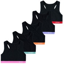 5 Mädchen Bustier Schwarz