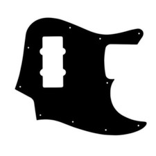 USA PICKGUARD für FENDER® MODERN PLAYER 2012-2013 JAZZ BASS® 3Ply PG BLACK BWB