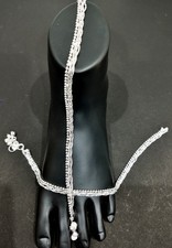 Fußkett Versilbert Frau