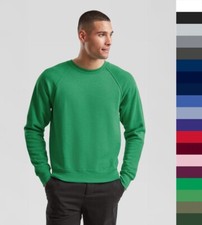 Fruit of the Loom Herren Basic Pullover Raglan Sweatshirt 62-216-0 NEU