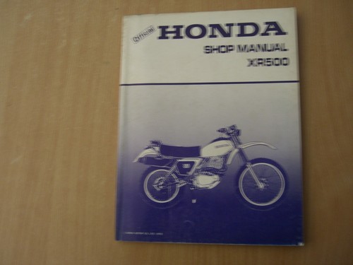 Werkstatthandbuch honda xr500 - werkstatthandbuch,