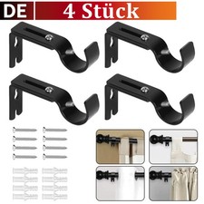 4x Gardinen stange Klammern