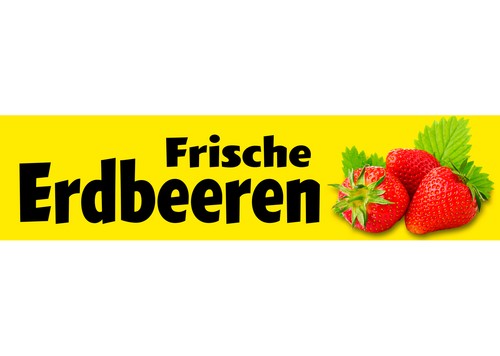 Banner oder aufkleber frische - banner,
