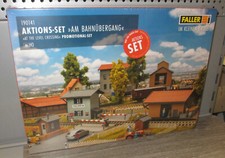 Faller H0 190141 Set Bahnübergang, Stellwerk, Schrebergarten, Lagerhaus,  _NEU